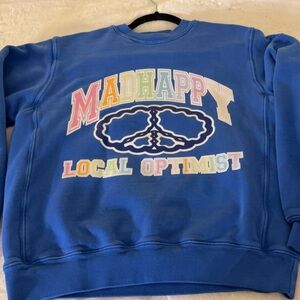 Madhappy Blue Sweatshirt with Colorful Graphic